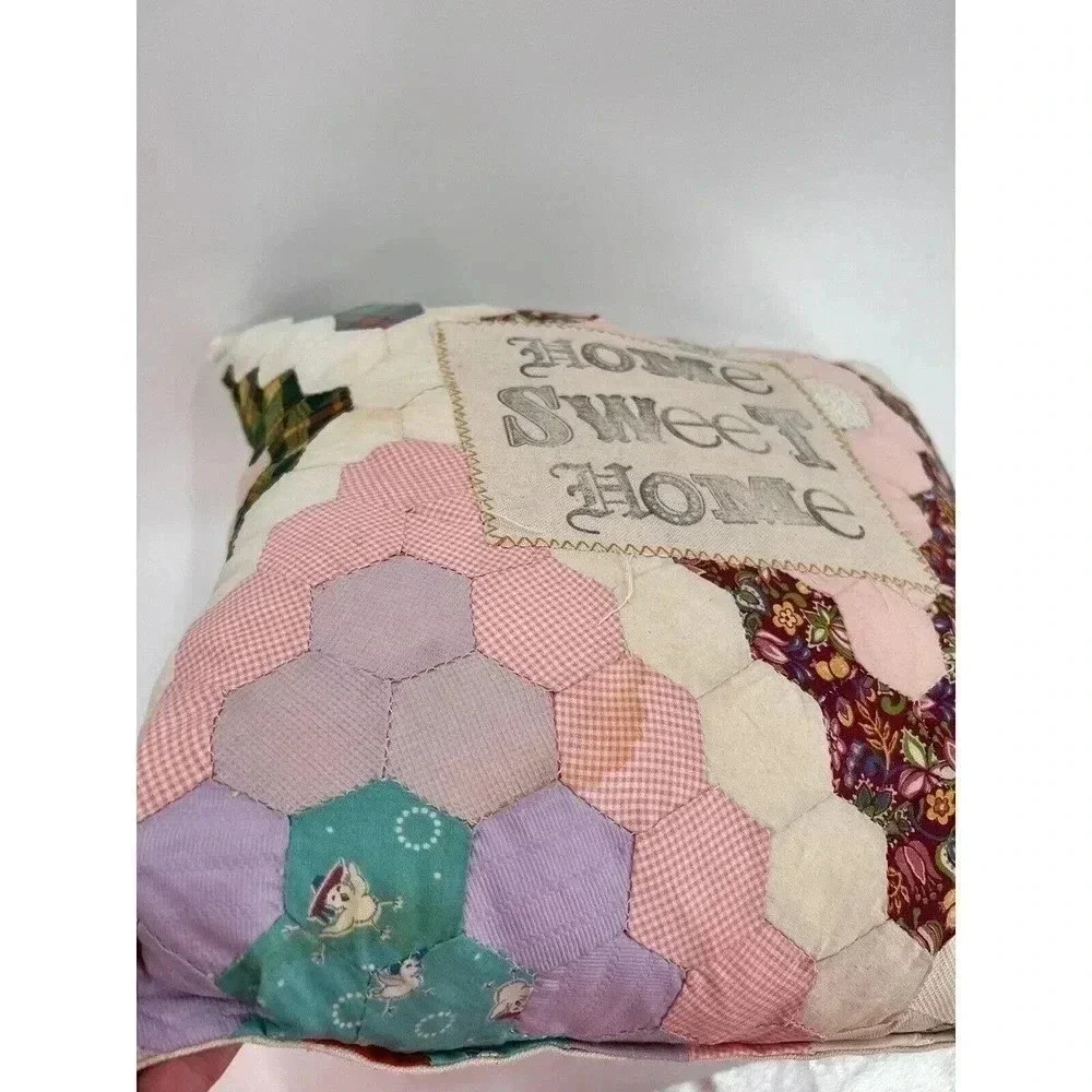 Vintage Quilted Accent Pillow 